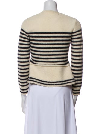Red Valentino Virgin Wool Striped Sweater