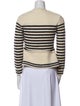 Red Valentino Virgin Wool Striped Sweater