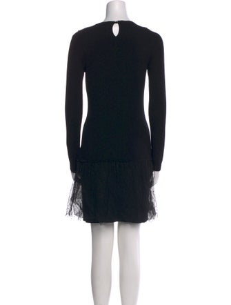 Red Valentino Crew Neck Mini Dress