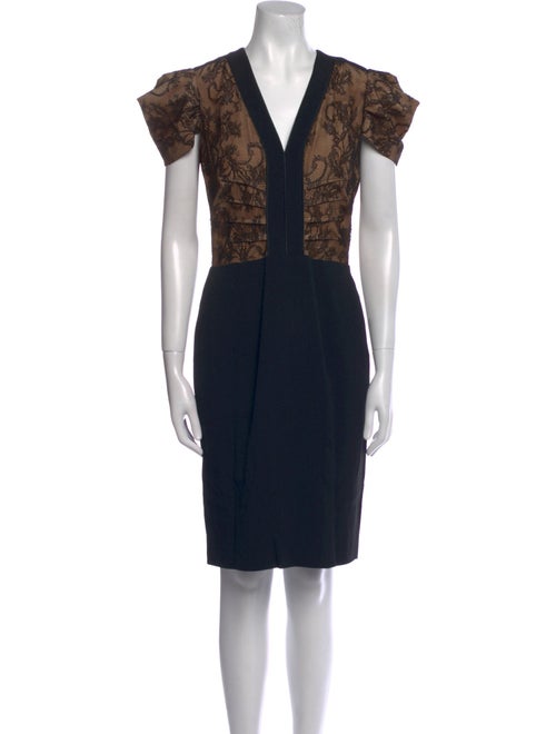 Red Valentino Lace Pattern Knee-Length Dress