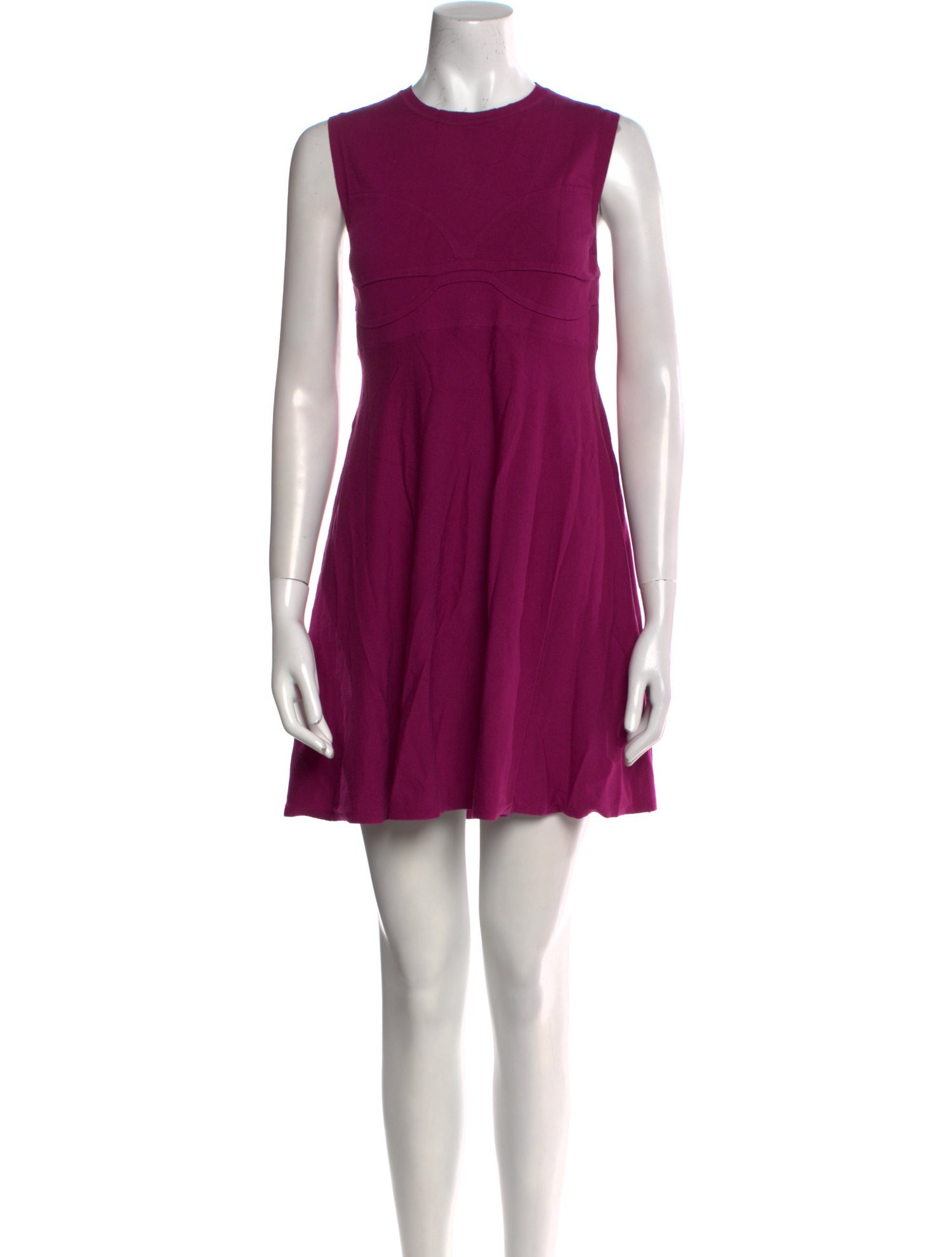 Red Valentino Crew Neck Mini Dress