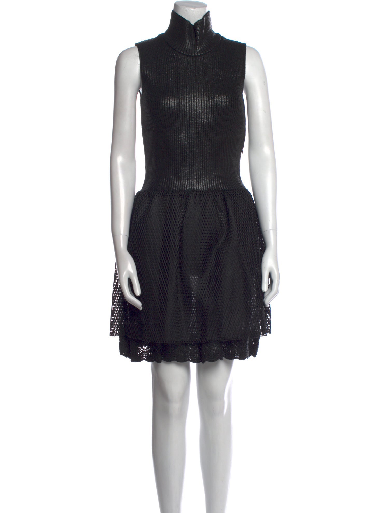 Red Valentino Turtleneck Mini Dress