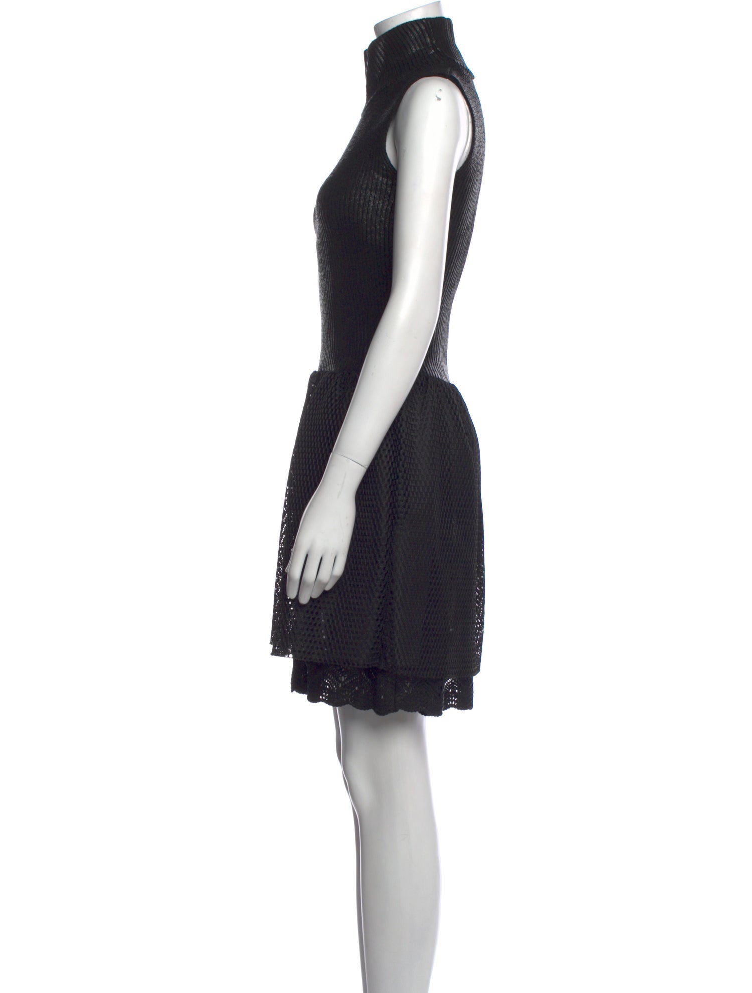 Red Valentino Turtleneck Mini Dress