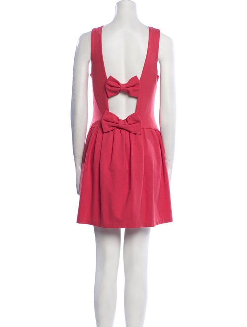 Red Valentino Scoop Neck Mini Dress