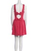 Red Valentino Scoop Neck Mini Dress