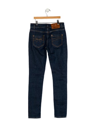 Red Valentino Mid-Rise Skinny Leg Jeans