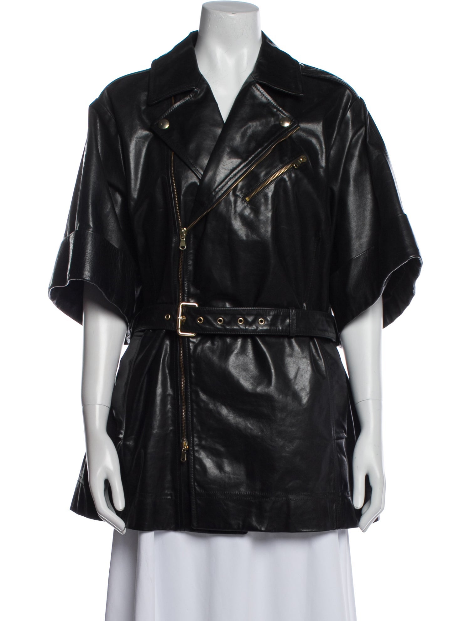 Red Valentino Leather Coat