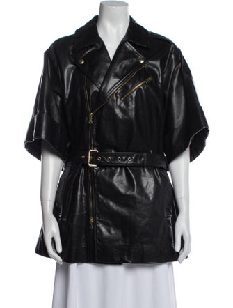 Red Valentino Leather Coat