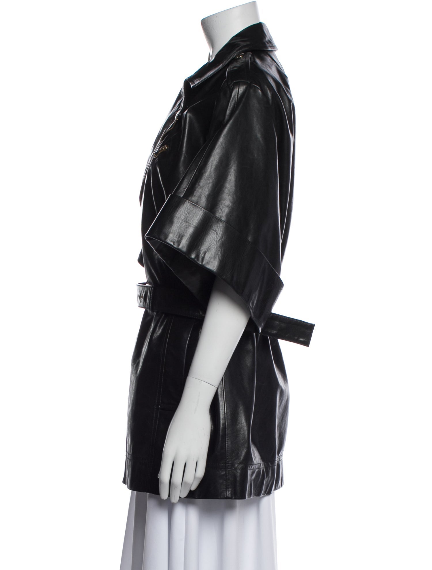 Red Valentino Leather Coat