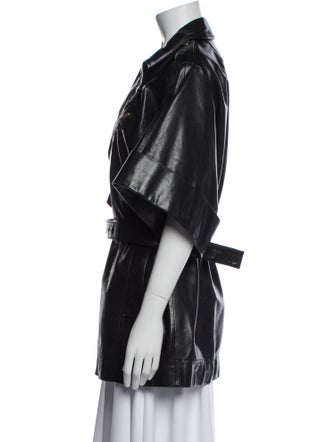 Red Valentino Leather Coat