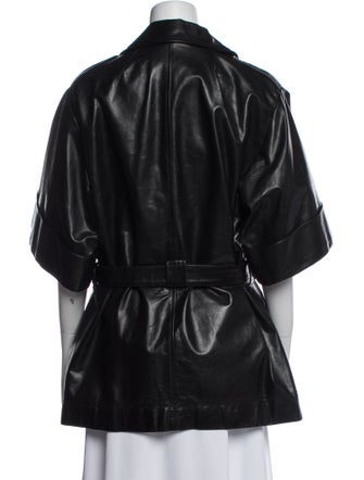 Red Valentino Leather Coat