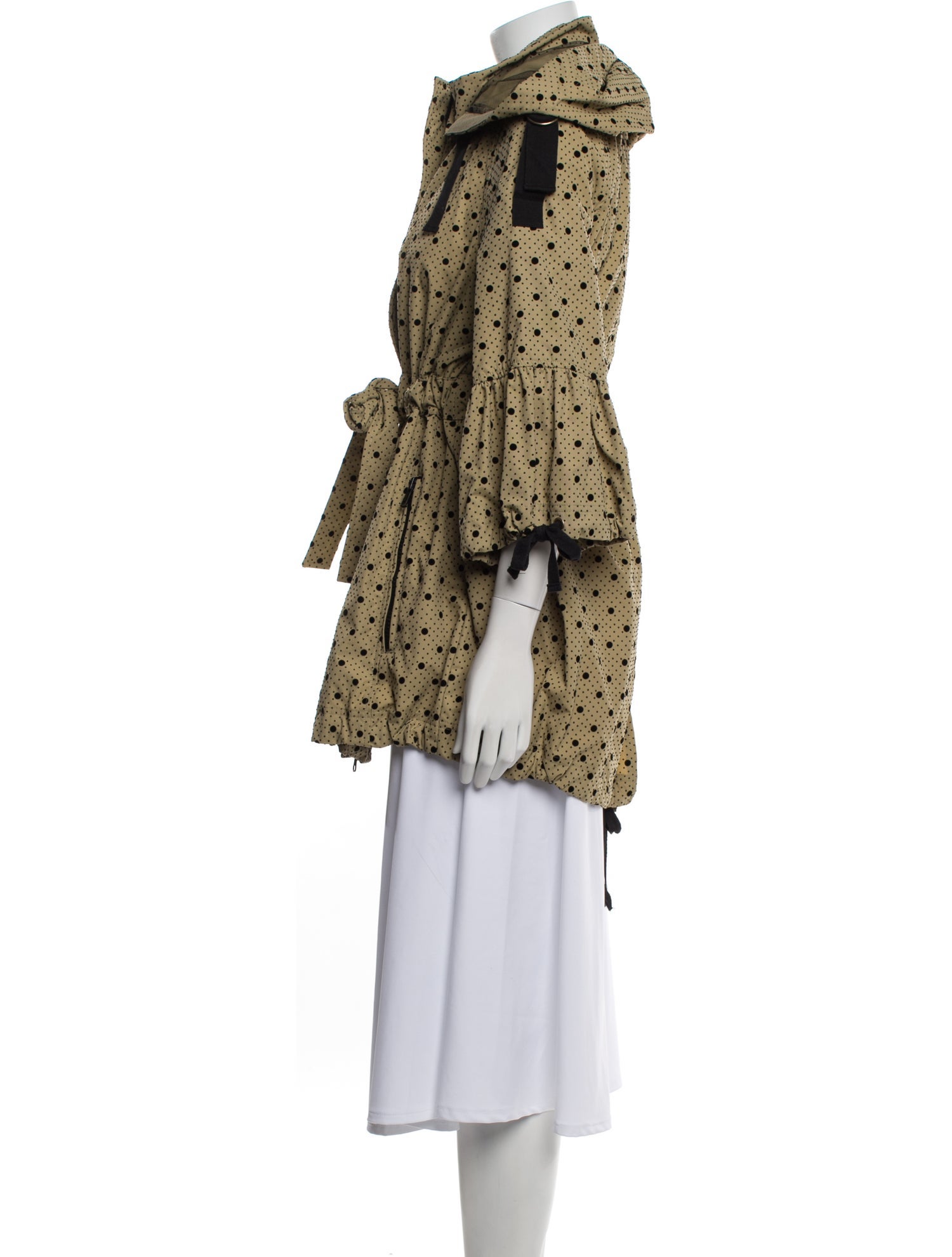 Red Valentino Nylon Faux Fur Coat w/ Tags