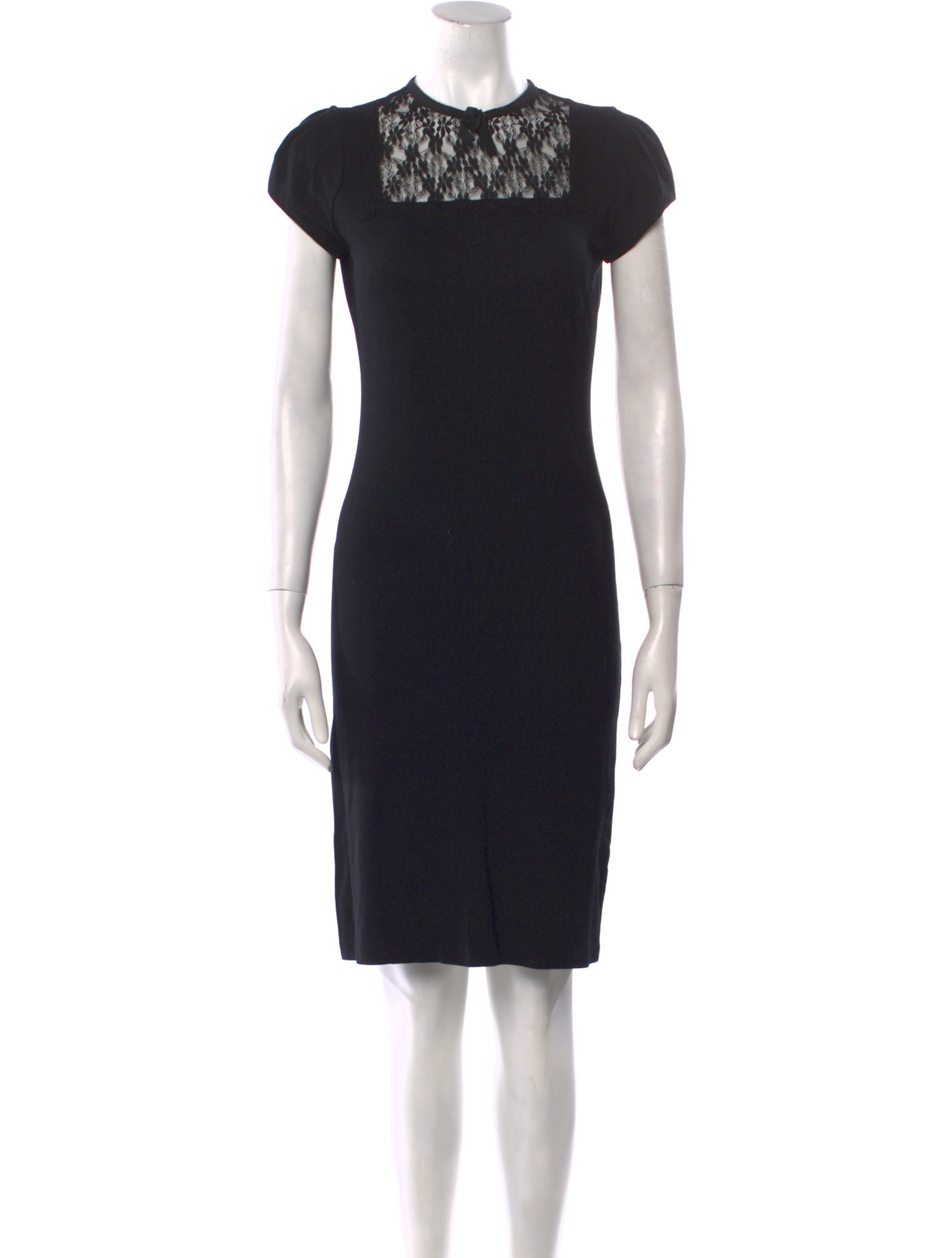 Red Valentino Crew Neck Knee-Length Dress