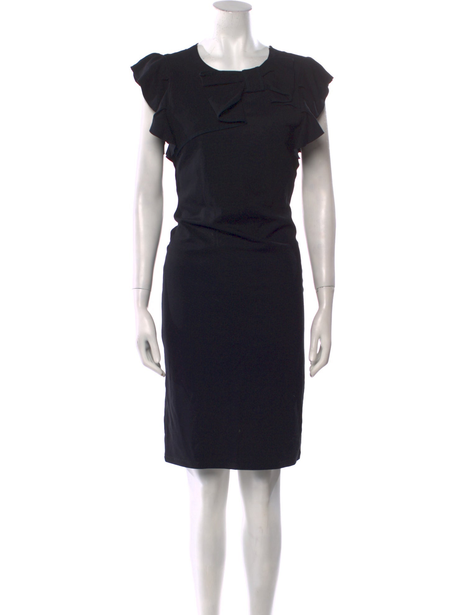 Red Valentino Crew Neck Knee-Length Dress