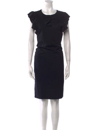 Red Valentino Crew Neck Knee-Length Dress