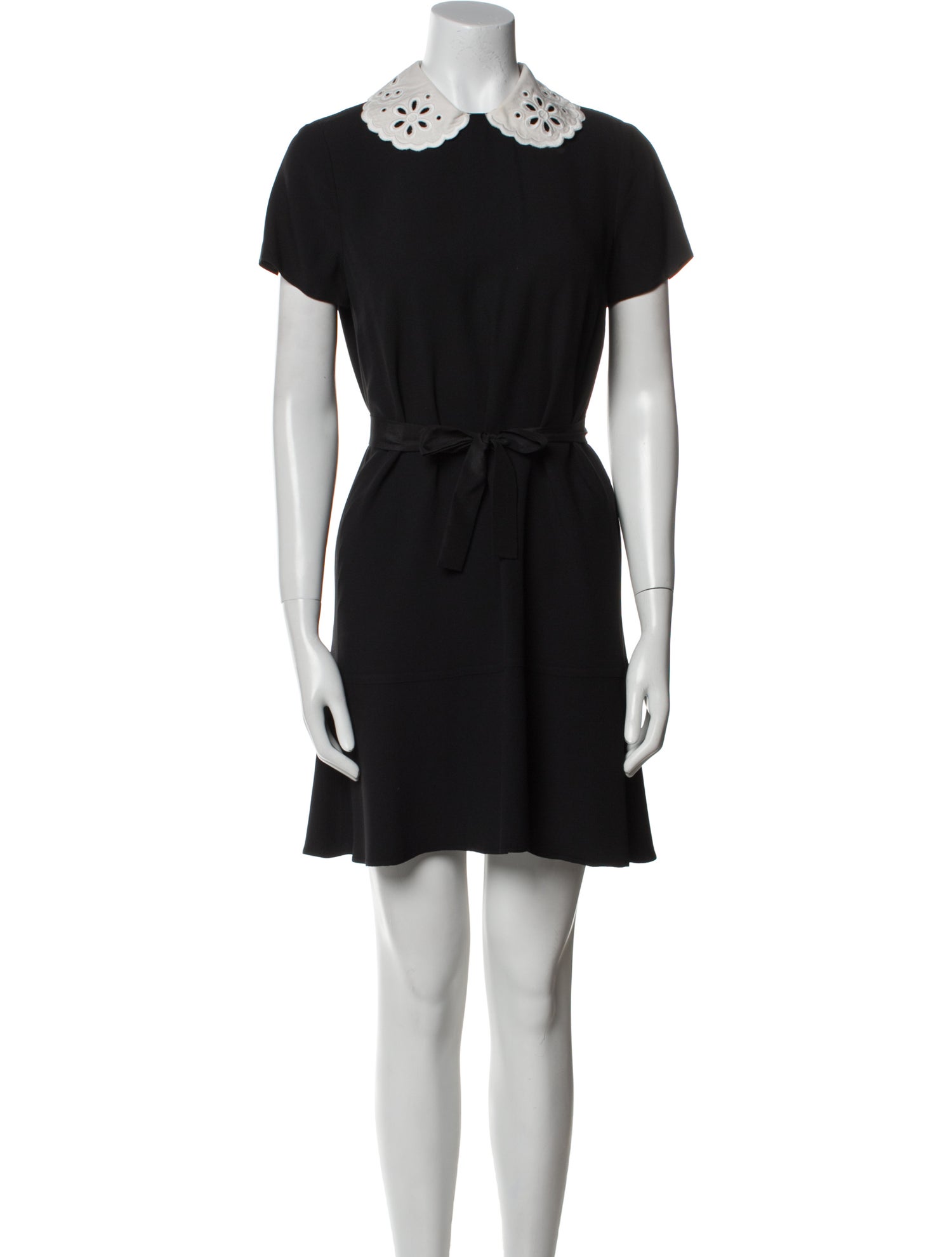 Red Valentino Mock Neck Mini Dress