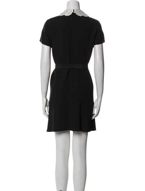 Red Valentino Mock Neck Mini Dress