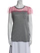 Red Valentino Scoop Neck Short Sleeve T-Shirt