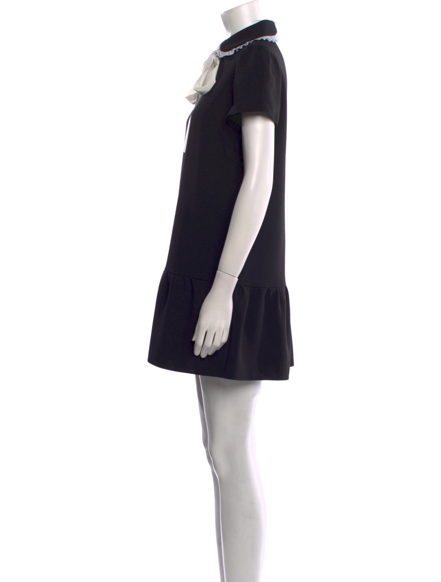 Red Valentino Mock Neck Mini Dress