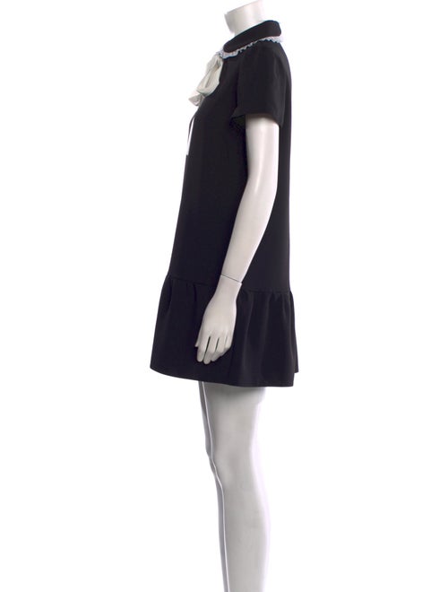 Red Valentino Mock Neck Mini Dress