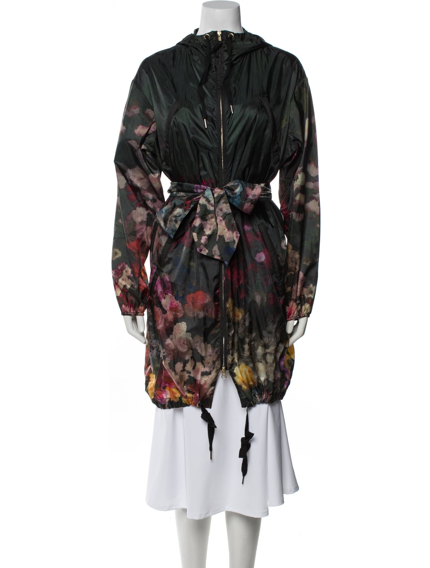 Red Valentino Floral Print Parka