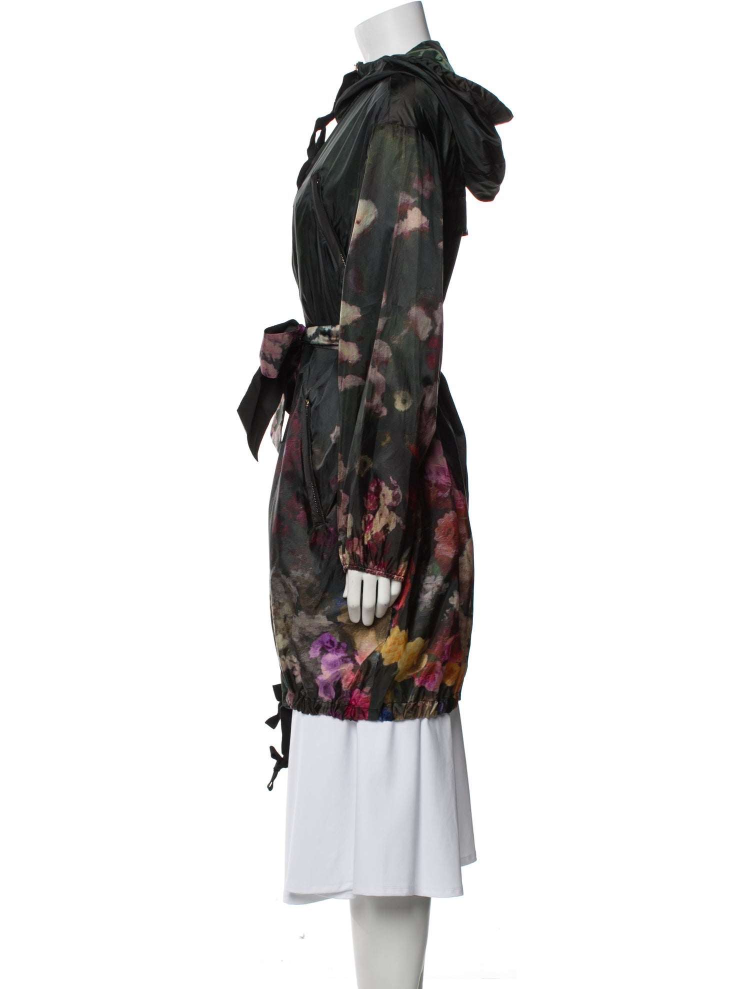 Red Valentino Floral Print Parka