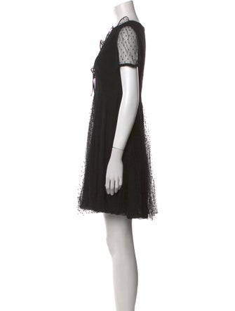 Red Valentino V-Neck Mini Dress