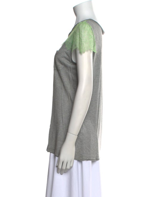 Red Valentino Scoop Neck Short Sleeve T-Shirt