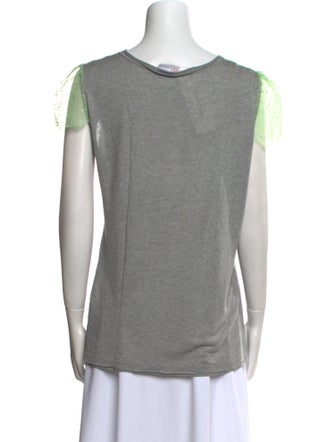 Red Valentino Scoop Neck Short Sleeve T-Shirt