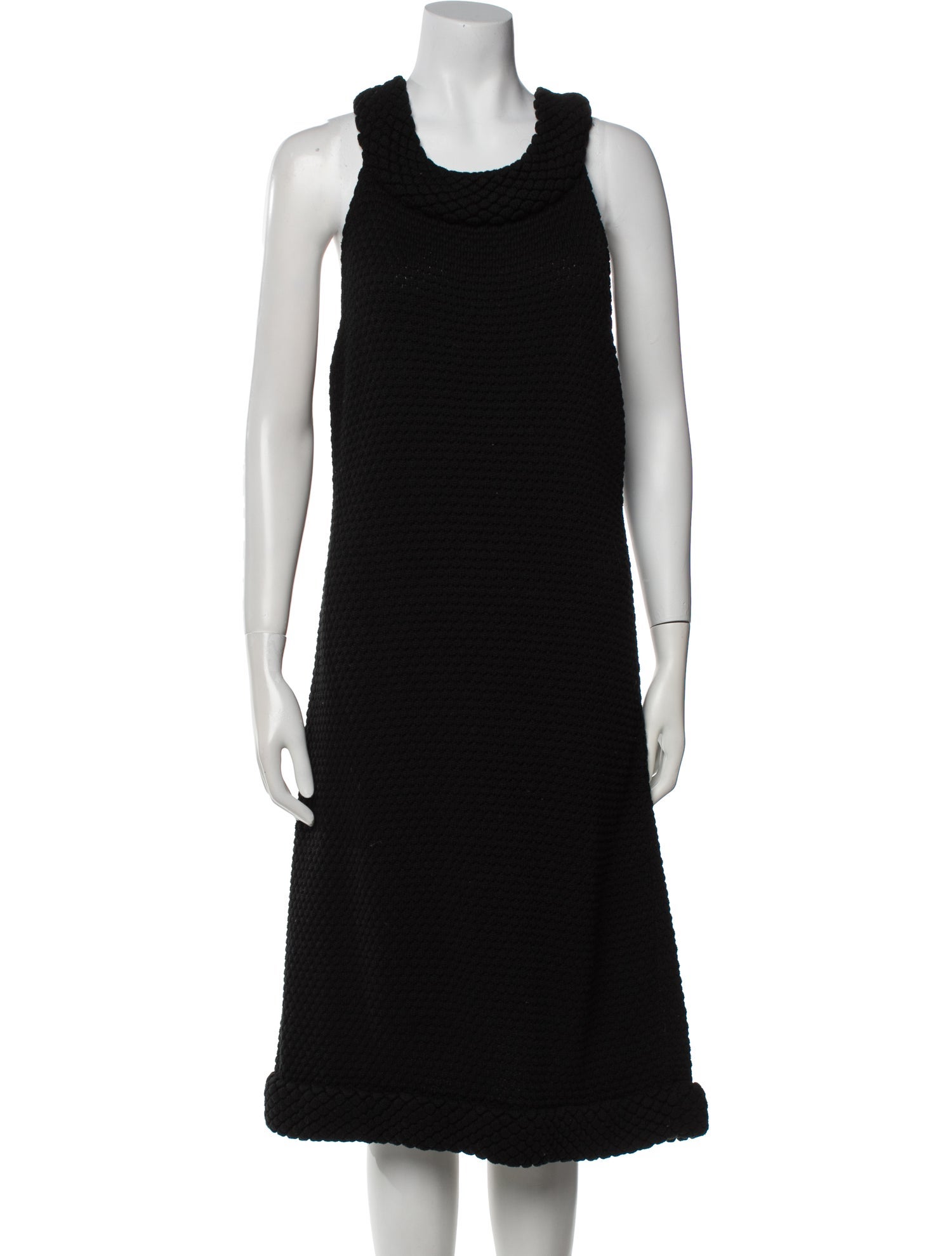 Red Valentino Cowl Neck Midi Length Dress