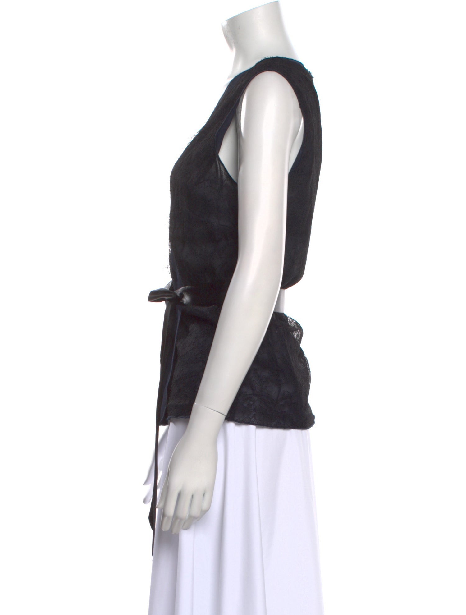 Red Valentino V-Neck Sleeveless Top