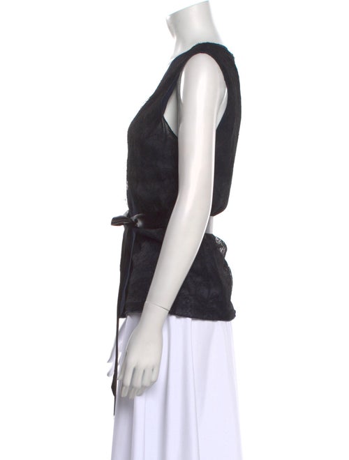 Red Valentino V-Neck Sleeveless Top