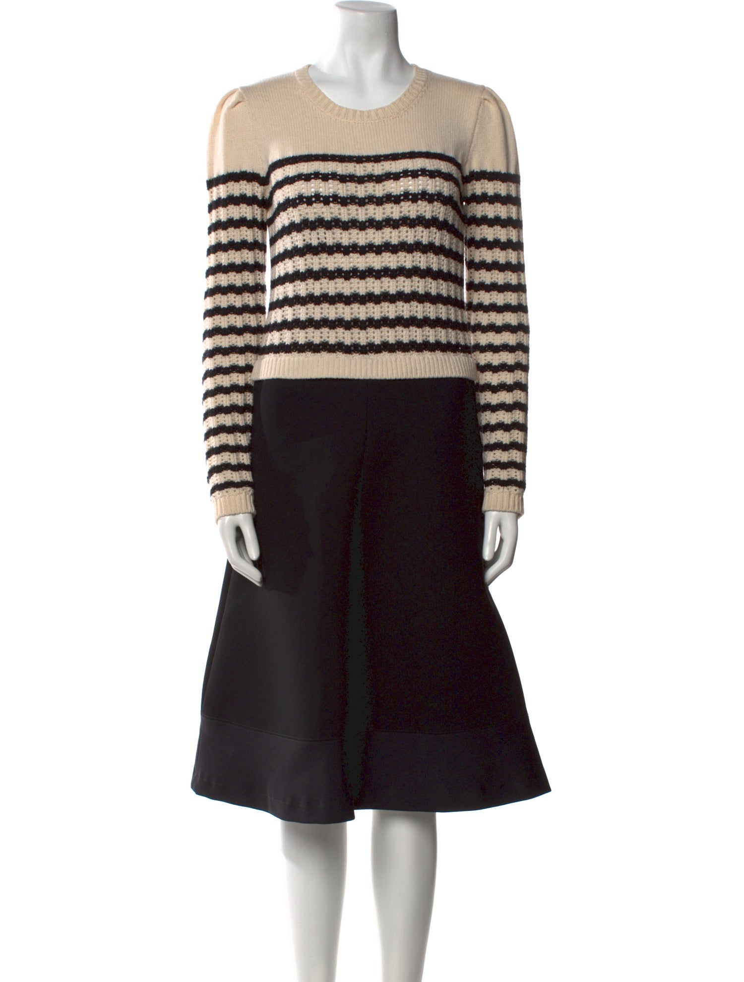 Red Valentino Striped Midi Length Dress