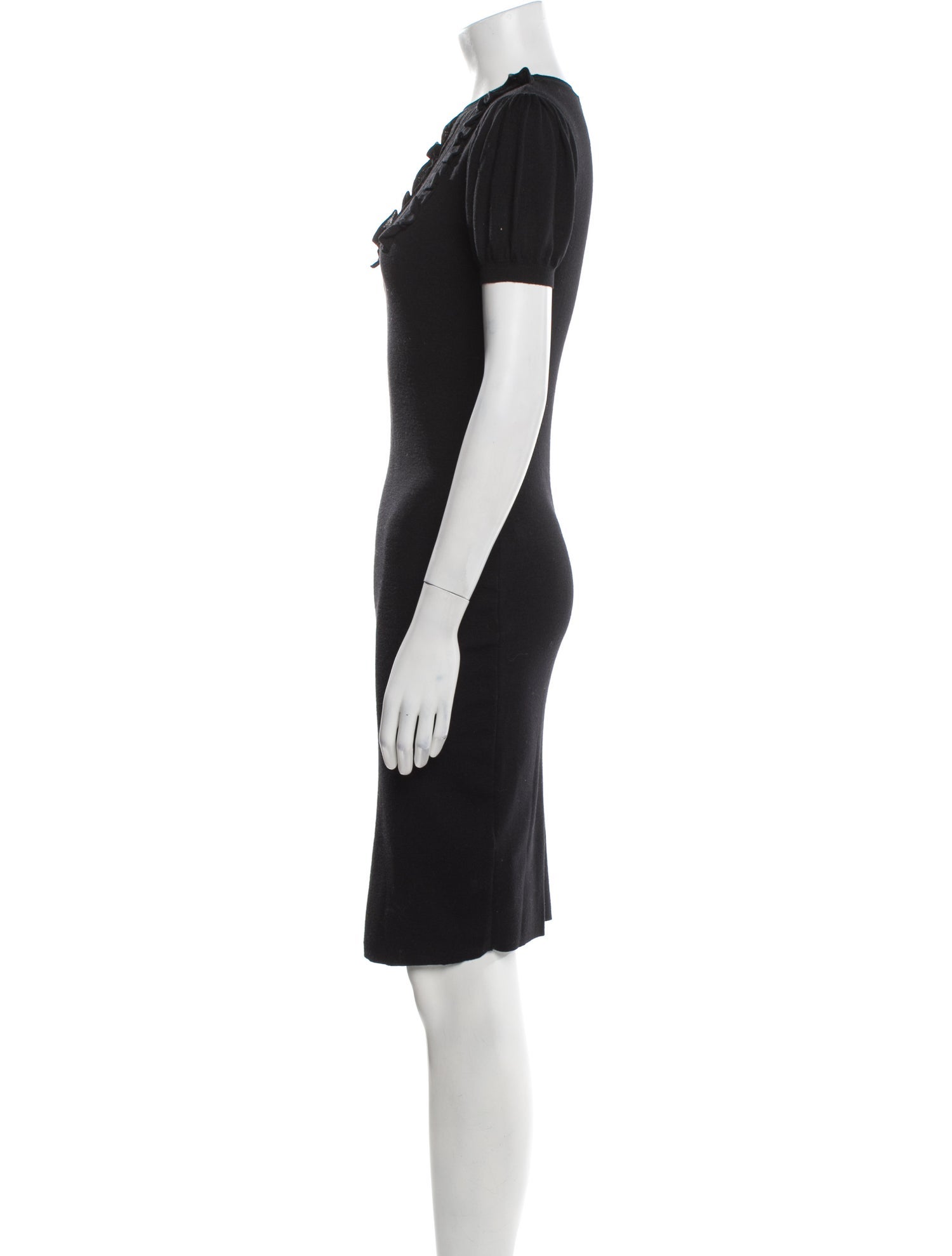 Red Valentino Fleece Knee-Length Dress