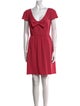 Red Valentino V-Neck Mini Dress