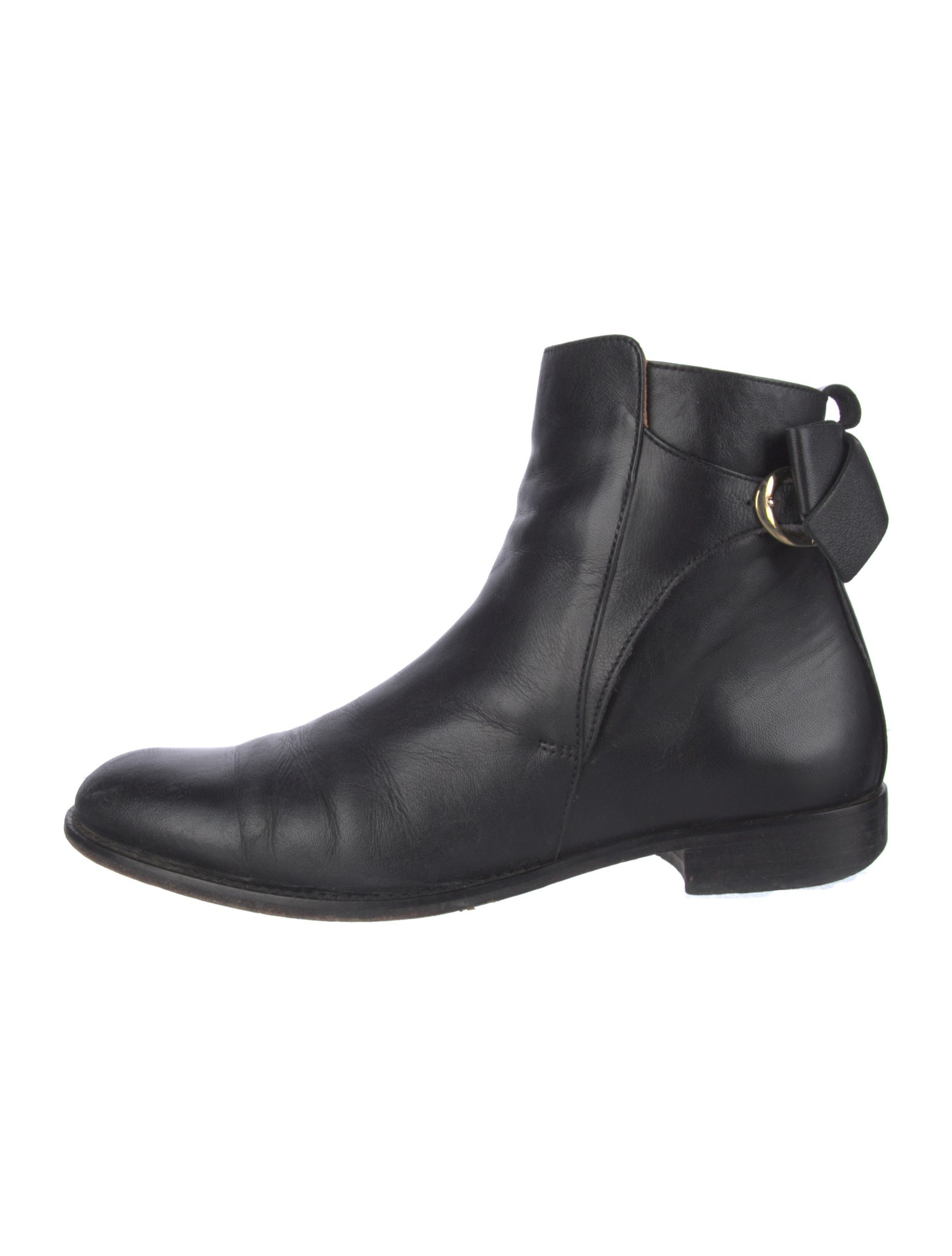 Red Valentino Leather Studded Accents Chelsea Boots