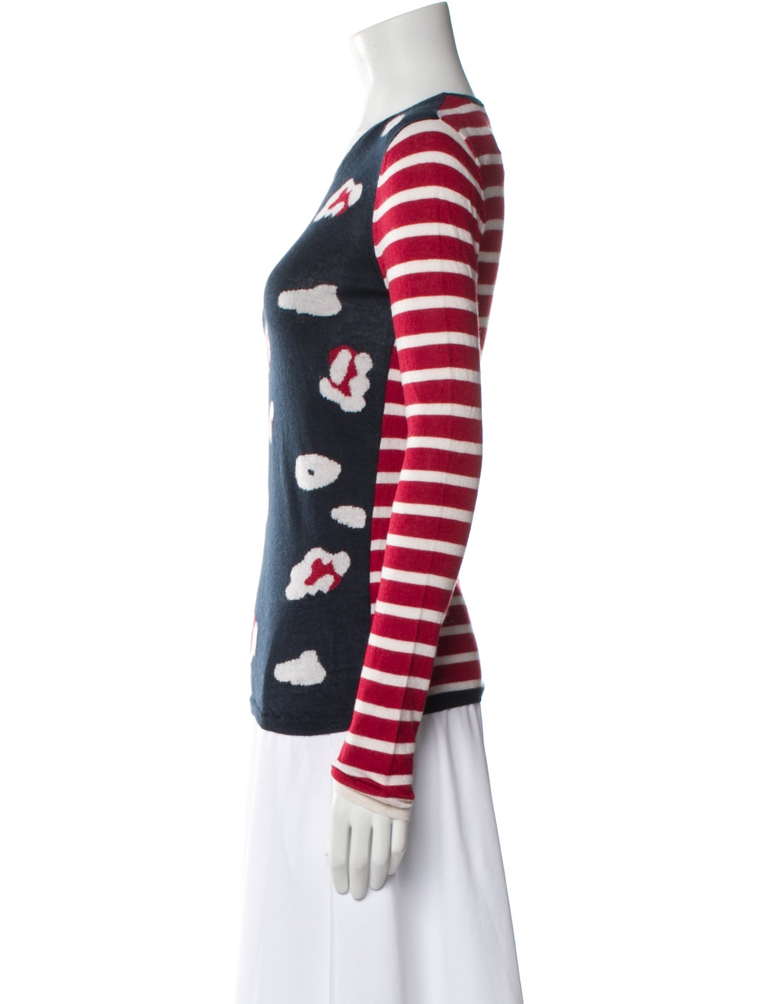 Red Valentino Cashmere Printed Sweater