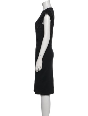 Red Valentino Crew Neck Knee-Length Dress