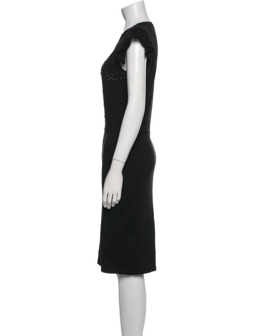 Red Valentino Crew Neck Knee-Length Dress