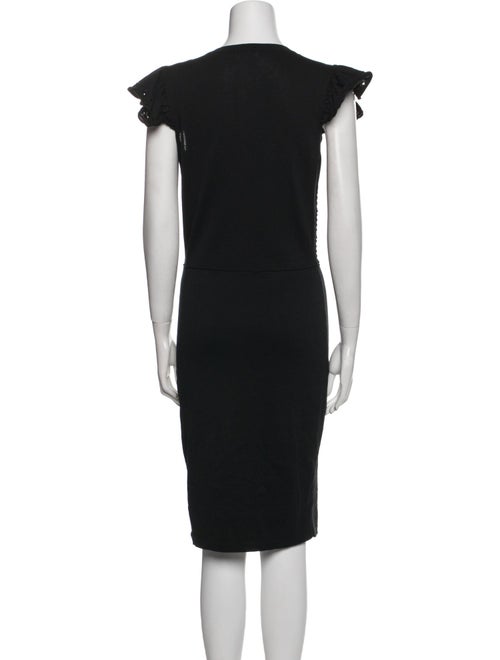 Red Valentino Crew Neck Knee-Length Dress
