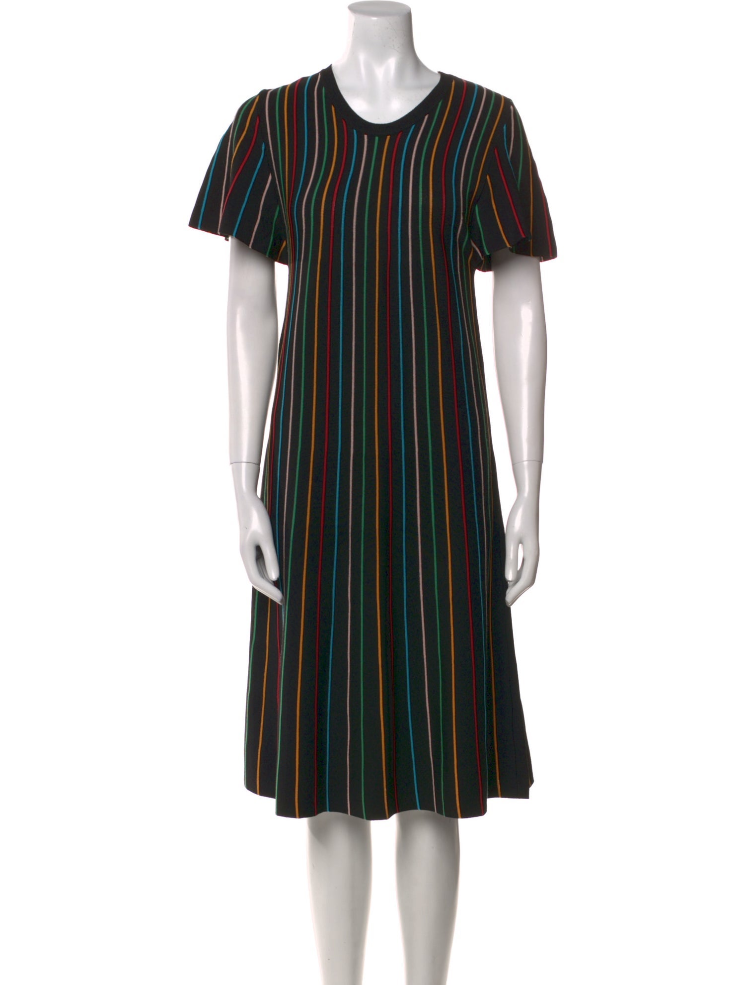 Red Valentino Striped Knee-Length Dress