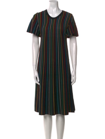 Red Valentino Striped Knee-Length Dress