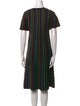 Red Valentino Striped Knee-Length Dress