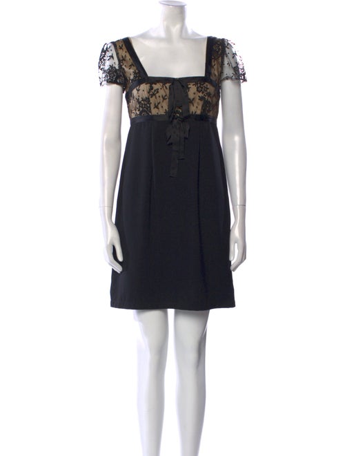 Red Valentino Square Neckline Mini Dress