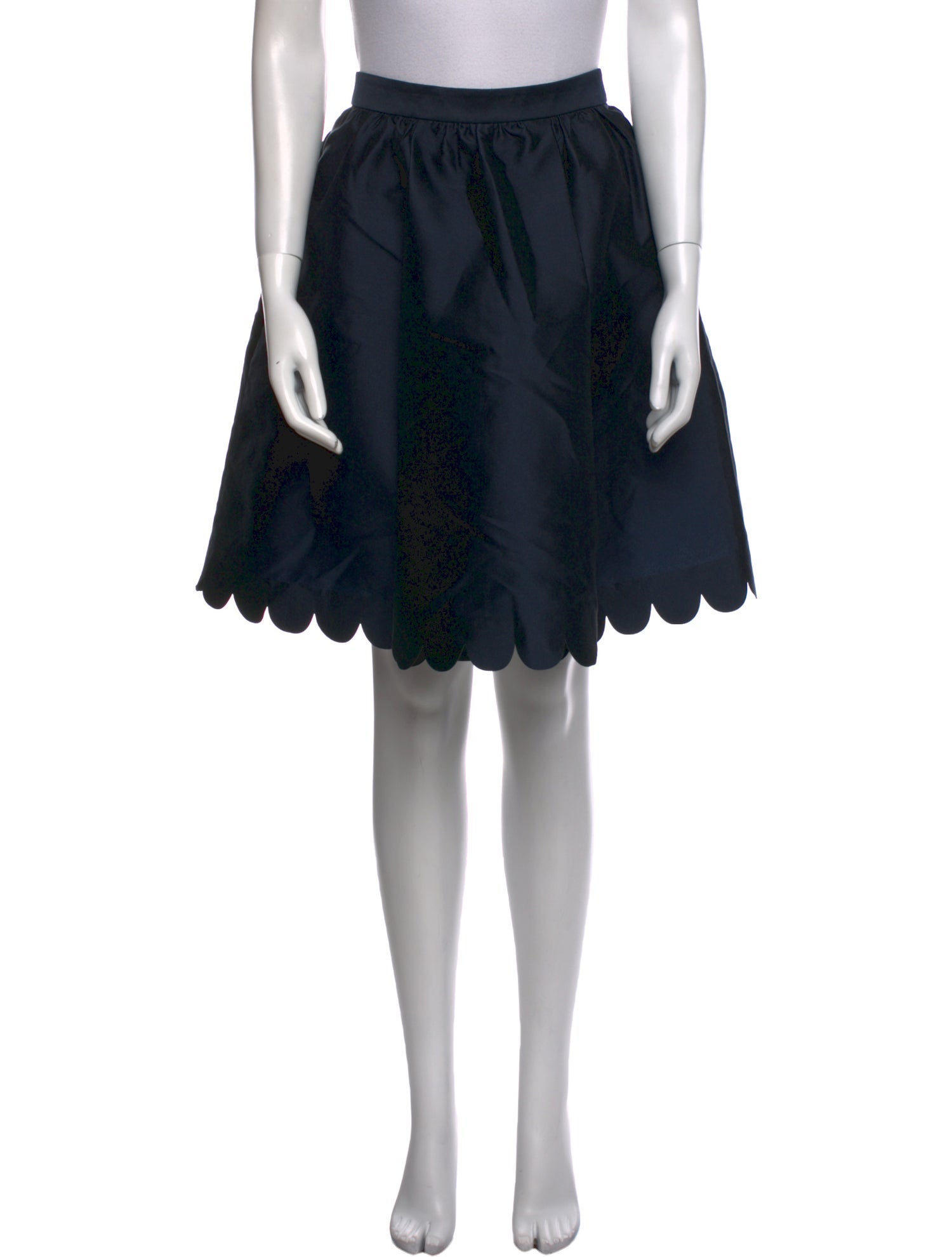 Red Valentino Scalloped Accent Knee-Length Skirt w/ Tags