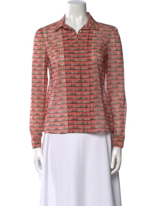 Red Valentino Silk Printed Blouse