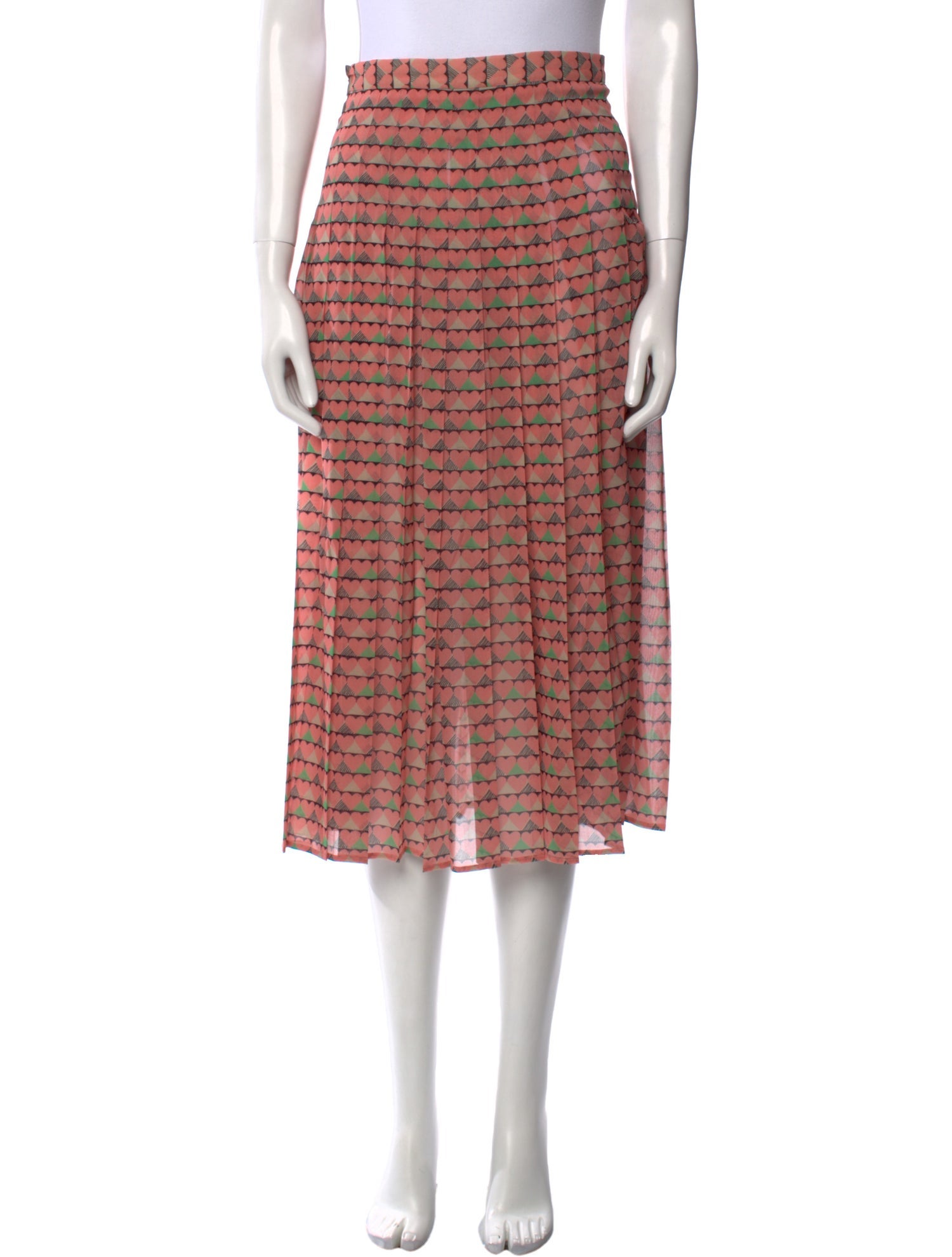 Red Valentino Silk Midi Length Skirt w/ Tags