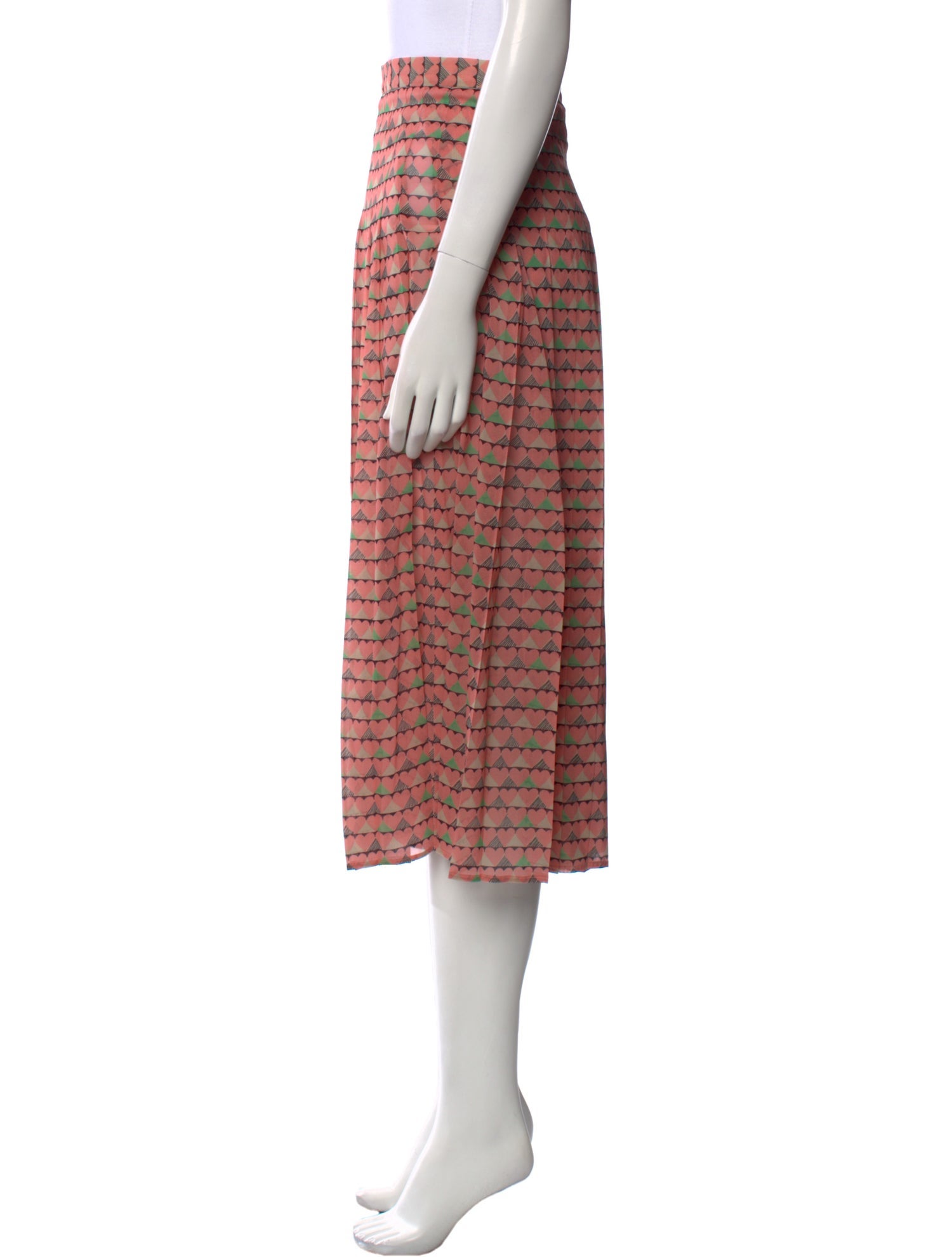 Red Valentino Silk Midi Length Skirt w/ Tags