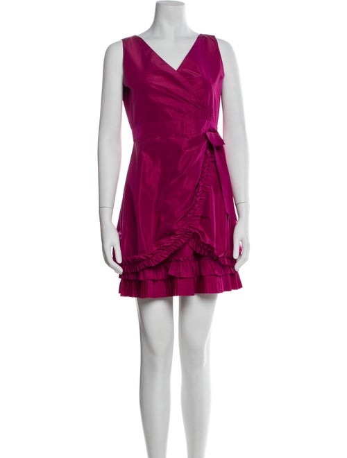 Red Valentino V-Neck Mini Dress