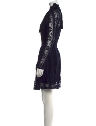 Red Valentino Lace Pattern Mini Dress